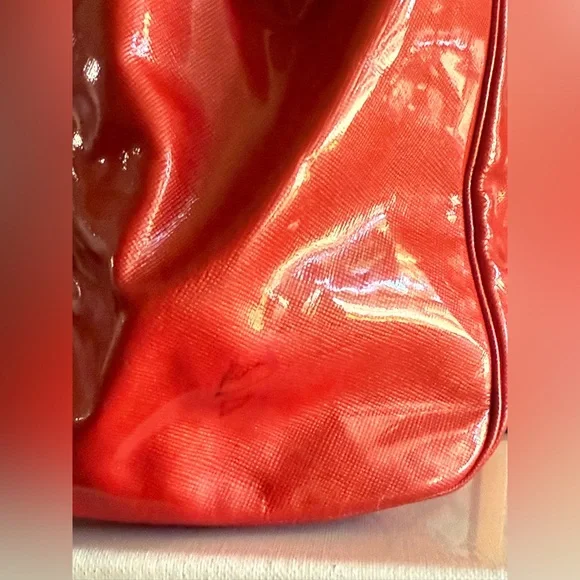 Coach Gallery Large Tote 29141 Red Patent Leather Shoulder Bag - Picture 13 of 13